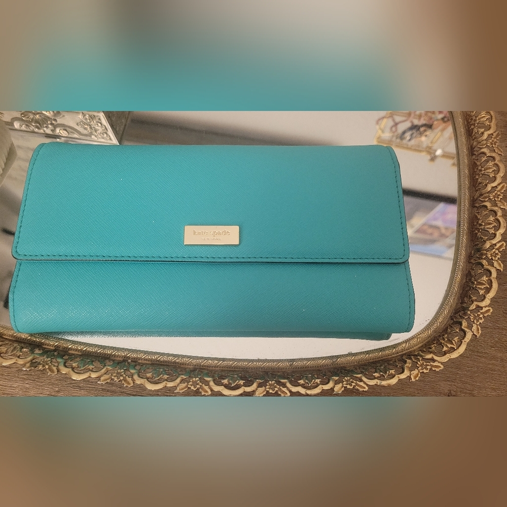 Kate Spade Sandra Turquoise Wallet
